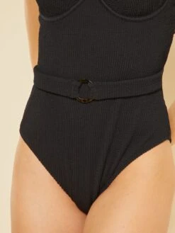 Bañador Con Abertura Trasera - Negro -TrendyModa Ventas banador con abertura trasera negro zq264 2 frb5