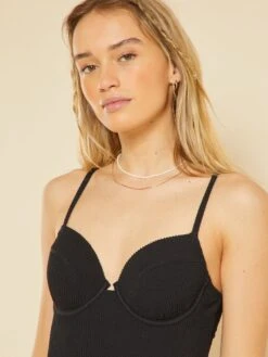 Bañador Con Abertura Trasera - Negro -TrendyModa Ventas banador con abertura trasera negro zq264 2 frb6