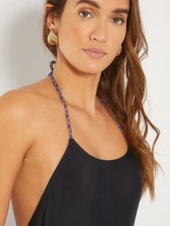 Bañador Con Detalles De Tirantes - NEGRO 10 Bañador Con Detalles De Tirantes - NEGRO -TrendyModa Ventas banador con detalles de tirantes negro yv178 1 frb4