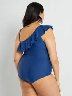 Bañador Con Volante - BEIGE -TrendyModa Ventas banador con volante beige adn22 1 frb4