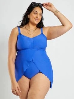 Bañador Efecto Tankini - AZUL