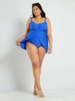 Bañador Efecto Tankini - AZUL -TrendyModa Ventas banador efecto tankini azul adn19 1 frb4
