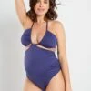 Bañador Premamá - 1 Pieza - Azul Noche -TrendyModa Ventas banador premama 1 pieza azul noche zq214 1 frb1