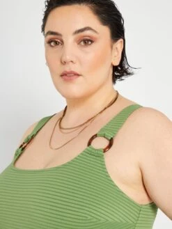 Bañador - Verde Pino -TrendyModa Ventas banador verde pino zq158 3 frb5