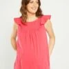 Blusa Con Bordado De Premamá - Rosa -TrendyModa Ventas blusa con bordado de premama rosa zr347 4 frb1