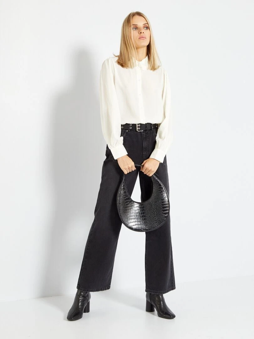 Blusa Con Cuello De Encaje 'Jacqueline De Yong' - BEIGE 4 Blusa Con Cuello De Encaje 'Jacqueline De Yong' - BEIGE - Imagen 2