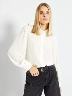 Blusa Con Cuello De Encaje 'Jacqueline De Yong' - BEIGE 8 Blusa Con Cuello De Encaje 'Jacqueline De Yong' - BEIGE -TrendyModa Ventas blusa con cuello de encaje jacqueline de yong beige atw07 1 frb3