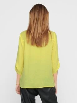Blusa Con Escote De Pico 'JDY' - AMARILLO -TrendyModa Ventas blusa con escote de pico jdy amarillo zq392 4 frb3