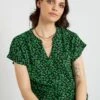 Blusa Con Estampado 'JDY' - VERDE 1 Blusa Con Estampado 'JDY' - VERDE -TrendyModa Ventas blusa con estampado jdy verde zq391 1 frb1