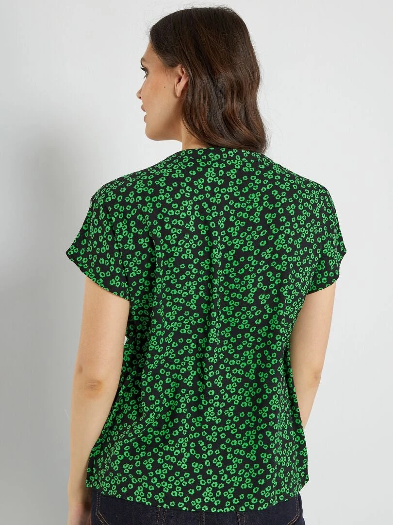 Blusa Con Estampado 'JDY' - VERDE 6 Blusa Con Estampado 'JDY' - VERDE - Imagen 4