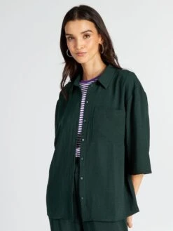 Blusa Con Manga Ancha 3/4 'JDY' - VERDE