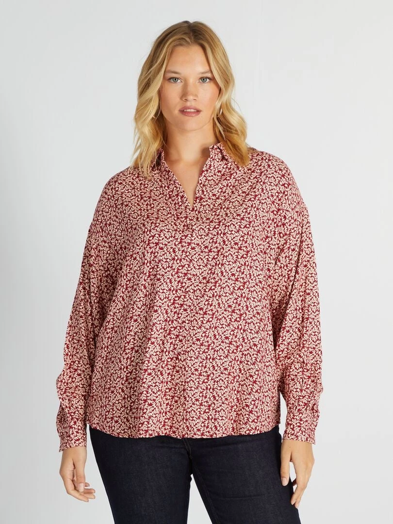 Blusa Con Motivo - ROJOWHBAS5 4 Blusa Con Motivo - ROJOWHBAS5 - Imagen 2