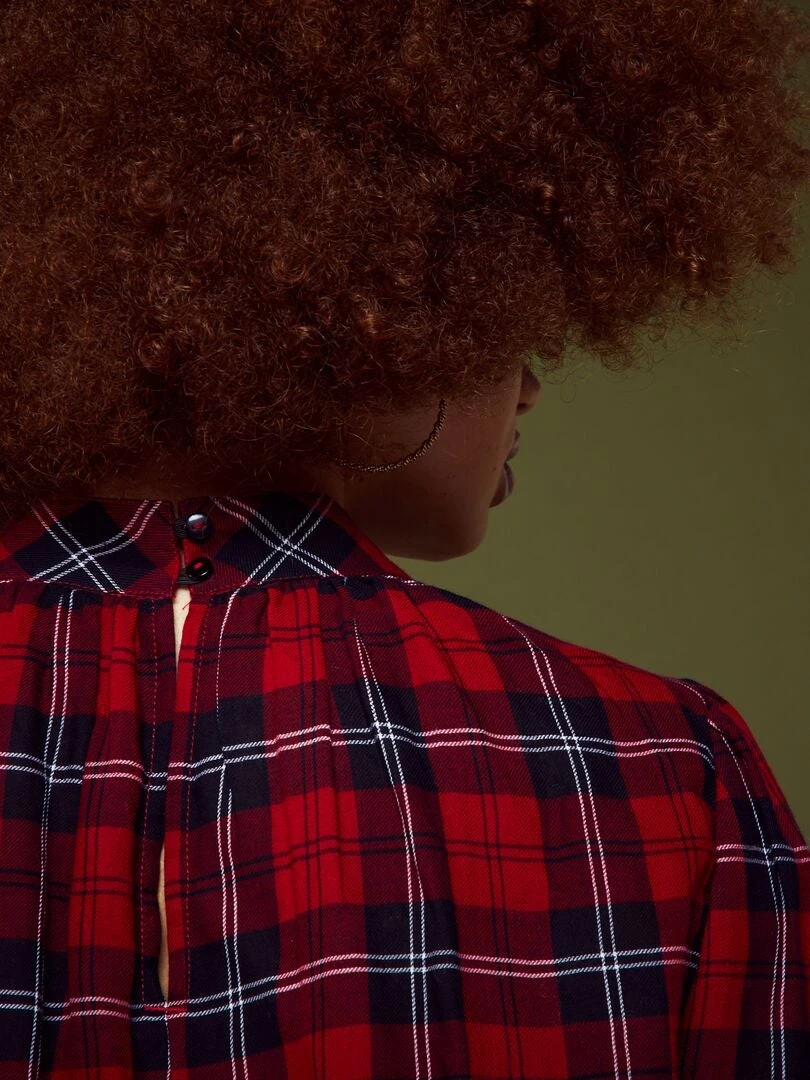 Blusa De Franela De Cuadros - ROJO 7 Blusa De Franela De Cuadros - ROJO - Imagen 5