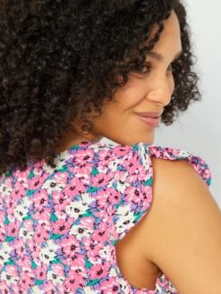 Blusa De Manga Corta Con Estampado 'JDY' - ROSA -TrendyModa Ventas blusa de manga corta con estampado jdy rosa ale09 2 frb6