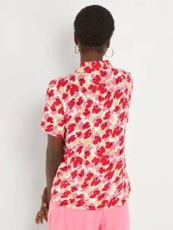 Blusa De Manga Corta 'JDY' - ROSA -TrendyModa Ventas blusa de manga corta jdy rosa ais66 2 frb3