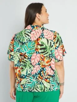 Blusa De Manga Corta - VERDE -TrendyModa Ventas blusa de manga corta verde ato82 1 frb3