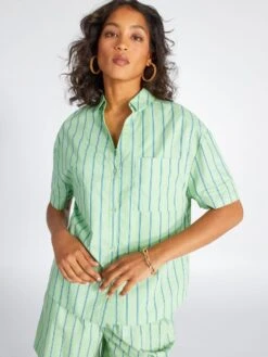 Blusa De Popelina - AZUL 9 Blusa De Popelina - AZUL -TrendyModa Ventas blusa de popelina azul amz97 2 frb4