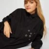 Blusa De Popelina - Negro -TrendyModa Ventas blusa de popelina negro axl69 1 frb1