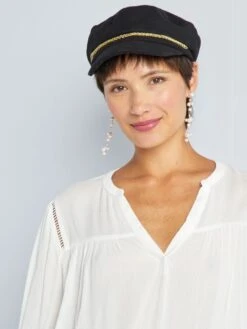 Blusa De Punto De Crepé Con Ribetes Calados - COCO_MI -TrendyModa Ventas blusa de punto de crepe con ribetes calados cocomi ahz91 1 frb3