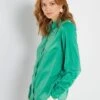Blusa De Raso - Verde -TrendyModa Ventas blusa de raso verde zn919 4 frb1