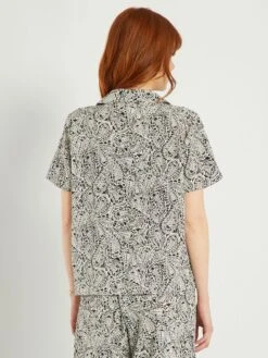 Blusa Estampada 'JDY' - Negro -TrendyModa Ventas blusa estampada jdy negro ale12 1 frb3