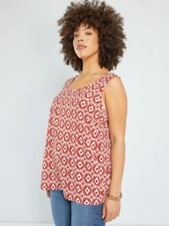 Blusa Estampada 'Only' - ROJO -TrendyModa Ventas blusa estampada only rojo amd96 1 frb2