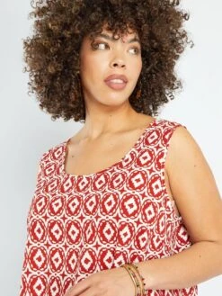 Blusa Estampada 'Only' - ROJO -TrendyModa Ventas blusa estampada only rojo amd96 1 frb5