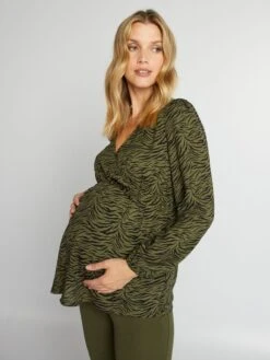 Blusa Estampada Premamá - CAQUIPOBETO -TrendyModa Ventas blusa estampada premama caquipobeto ajq20 2 frb4