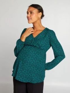 Blusa Estampada Premamá - VERDEMIFLO