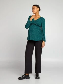 Blusa Estampada Premamá - VERDEMIFLO -TrendyModa Ventas blusa estampada premama verdemiflo ajq20 1 frb4