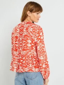 Blusa Estampada - ROJO -TrendyModa Ventas blusa estampada rojo ann16 3 frb3