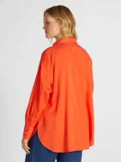 Blusa Lisa - NARANJA -TrendyModa Ventas blusa lisa naranja aiu20 2 frb3