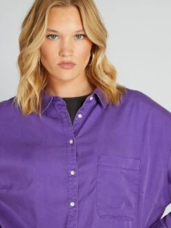 Blusa Lisa - PURPURA -TrendyModa Ventas blusa lisa purpura aiu20 5 frb5