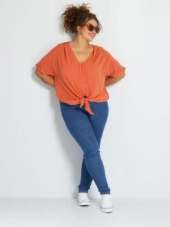 Blusa - Naranja -TrendyModa Ventas blusa naranja aea33 2 frb3