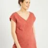 Blusa Premamá De Gasa De Algodón - ROJO -TrendyModa Ventas blusa premama de gasa de algodon rojo aem03 3 frb1