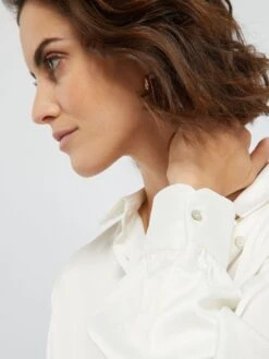 Blusa Satinada - Blanco -TrendyModa Ventas blusa satinada blanco aek76 1 frb4