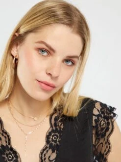 Blusa Satinada Con Encaje - Negro 11 Blusa Satinada Con Encaje - Negro -TrendyModa Ventas blusa satinada con encaje negro acw46 4 frb4