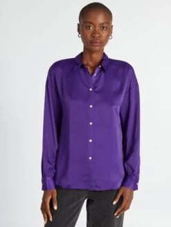 Blusa Satinada De Manga Larga - ACAL 11 Blusa Satinada De Manga Larga - ACAL -TrendyModa Ventas blusa satinada de manga larga acal aee25 1 frb5