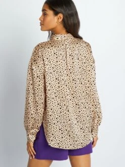 Blusa Satinada De Manga Larga - FXPOIBEIG 10 Blusa Satinada De Manga Larga - FXPOIBEIG -TrendyModa Ventas blusa satinada de manga larga fxpoibeig aee25 5 frb4