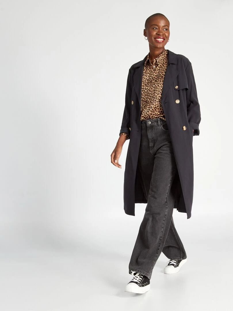 Blusa Satinada De Manga Larga - LEOLEO 4 Blusa Satinada De Manga Larga - LEOLEO - Imagen 2