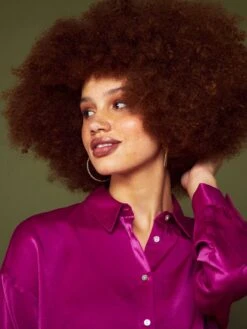 Blusa Satinada De Manga Larga - Rosa -TrendyModa Ventas blusa satinada de manga larga rosa aee25 4 frb3