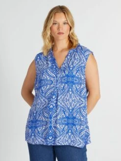 Blusa Sin Mangas 'Only' - AZUL 8 Blusa Sin Mangas 'Only' - AZUL -TrendyModa Ventas blusa sin mangas only azul amd93 1 frb3