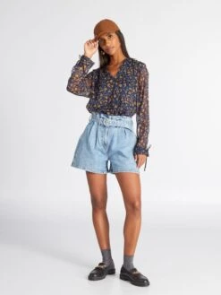 Blusa Vaporosa - AZUL -TrendyModa Ventas blusa vaporosa azul amw64 2 frb2