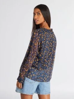 Blusa Vaporosa - AZUL -TrendyModa Ventas blusa vaporosa azul amw64 2 frb4