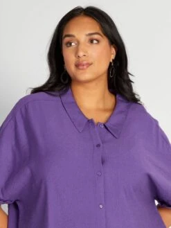 Blusa Vaporosa Con Cuello Italiano - PEDO MORADO -TrendyModa Ventas blusa vaporosa con cuello italiano pedo morado ato79 3 frb4