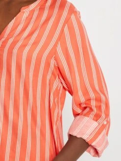 Blusa Vaporosa Con Cuello Mao - ROJO -TrendyModa Ventas blusa vaporosa con cuello mao rojo zp067 3 frb5