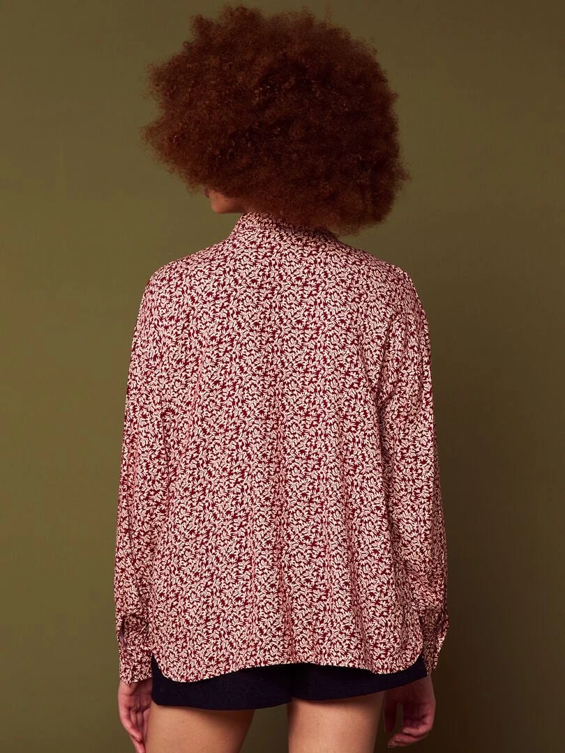 Blusa Vaporosa De Flores - ROJOWHBAS5 7 Blusa Vaporosa De Flores - ROJOWHBAS5 - Imagen 5