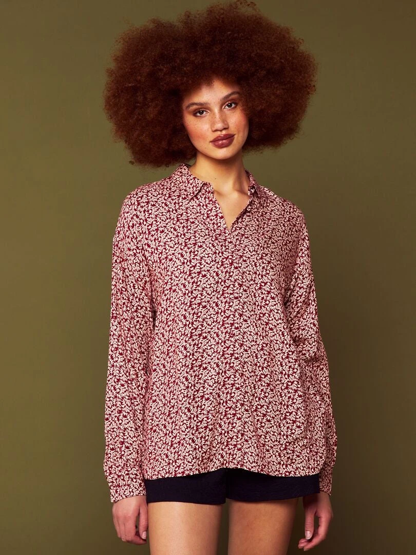 Blusa Vaporosa De Flores - ROJOWHBAS5 8 Blusa Vaporosa De Flores - ROJOWHBAS5 - Imagen 6