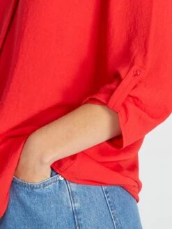 Blusa Vaporosa De Manga Larga 'JDY' - ROSA -TrendyModa Ventas blusa vaporosa de manga larga jdy rosa amw55 2 frb3