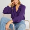 Blusa Vaporosa De Manga Larga - Púrpura -TrendyModa Ventas blusa vaporosa de manga larga purpura ahz88 1 frb1